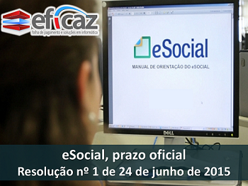 eSocial prazo oficial